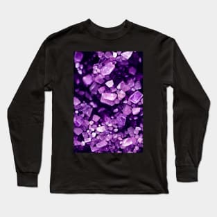 Jewel Pattern - Violet Amethyst, for a bit of luxury in your life! #8 Long Sleeve T-Shirt